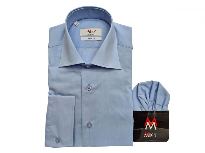 Herren extra lang arm Hemd Slim-fit Schlanke Größen