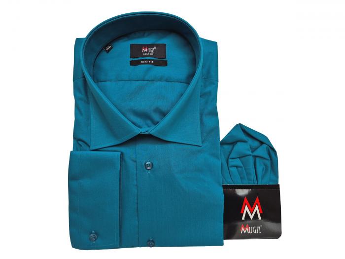 Herren extra lang arm Hemd Slim-fit Schlanke Größen