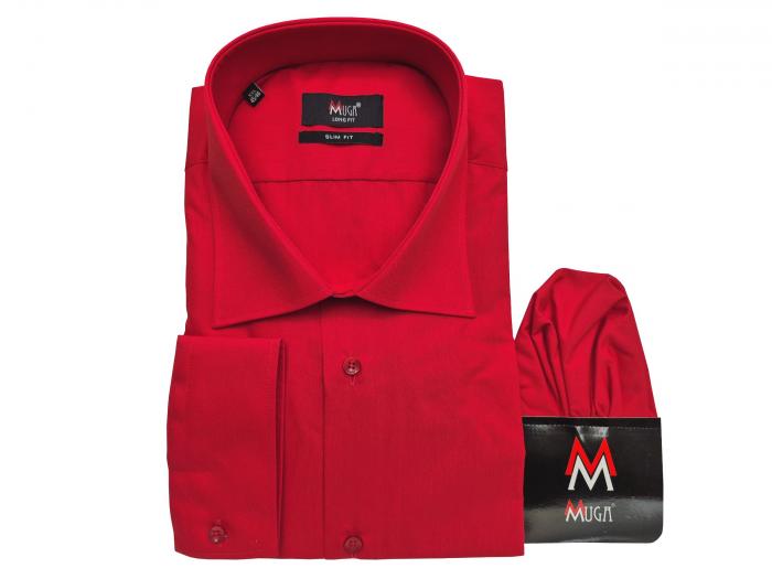 Herren extra lang arm Hemd Slim-fit Schlanke Größen