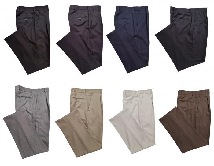 Herren Hose Anzughose mit Bundfalte