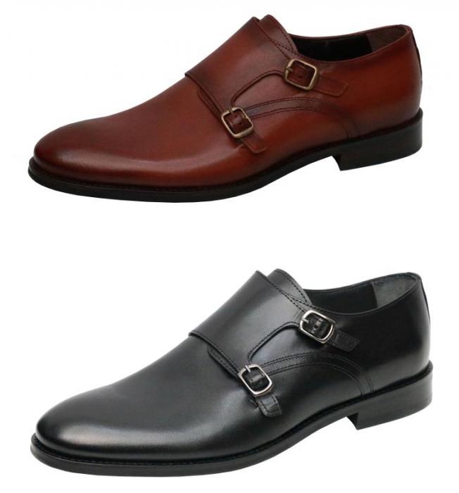 Double Monk strap Herrenschuhe Elegant