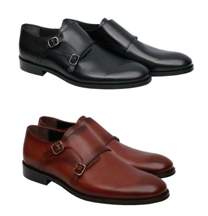 Double Monk strap Herrenschuhe Elegant