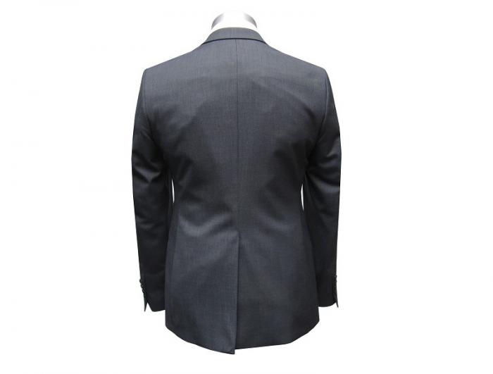 Elegante Herren Anzug Anthrazit Webstruktur