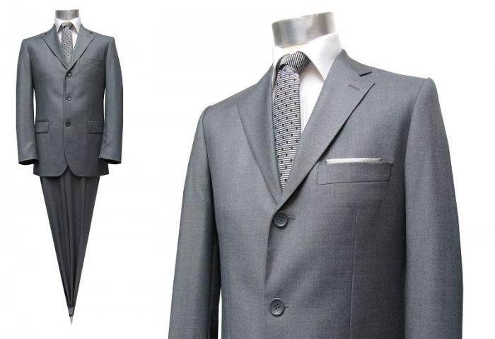 3-Knopf Herren Anzug Grau