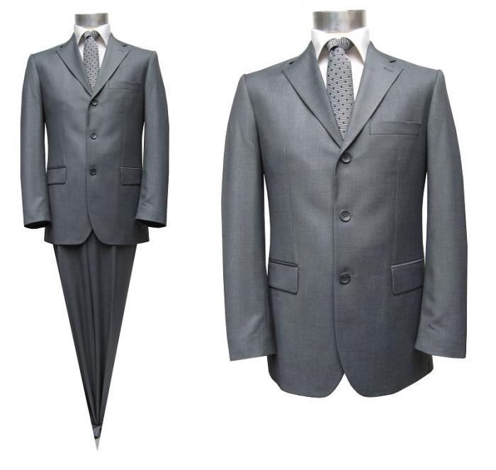 3-Knopf Herren Anzug Grau