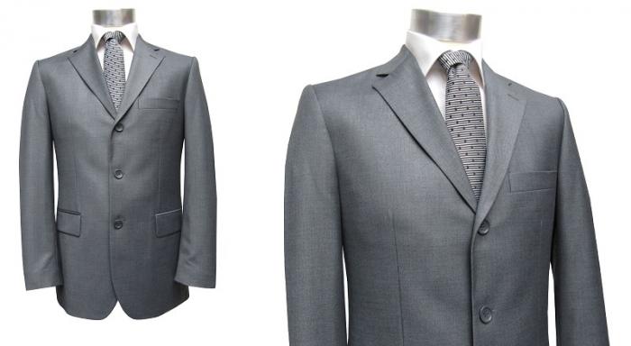 3-Knopf Herren Anzug Grau