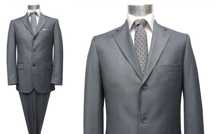 3-Knopf Herren Anzug Grau