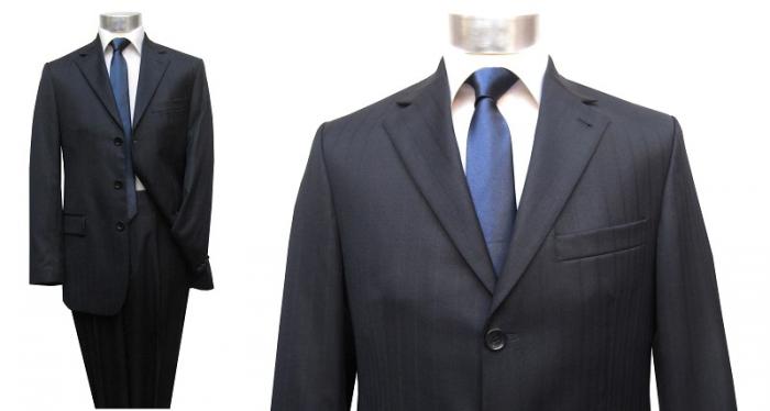 Streifen Herren Anzug 2 teilig Modern Fit