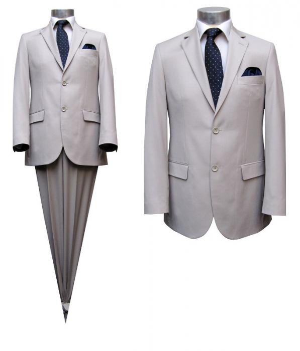 Slim-fit Herrenanzug 2-Schlitz Beige in Köln