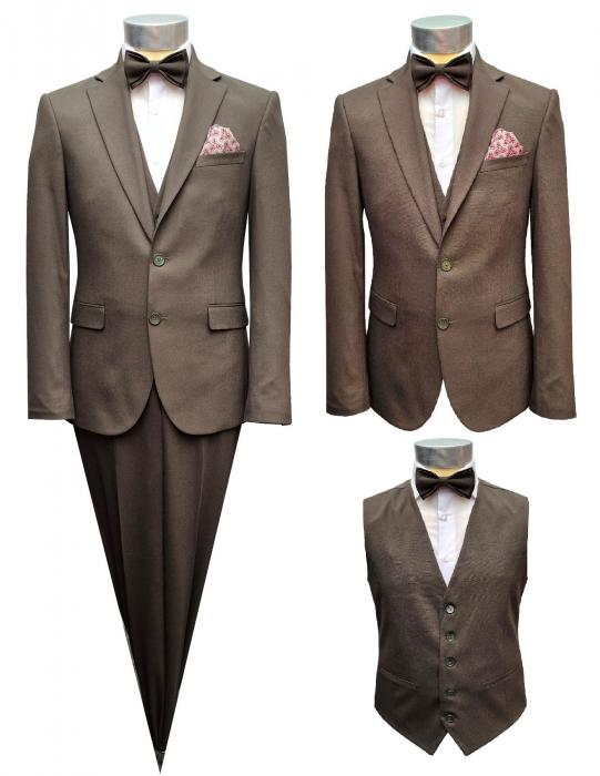 Elegante Herren Anzug mit Weste und Fliege