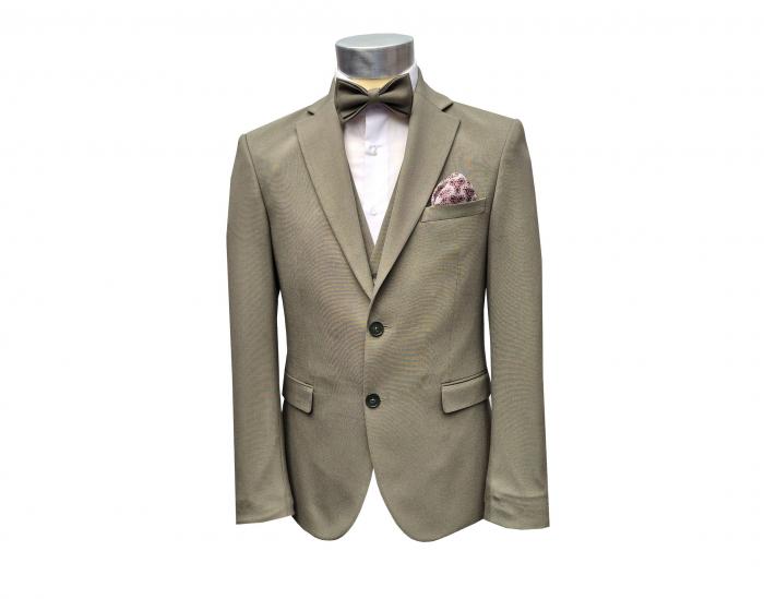 Elegante Herren Anzug mit Weste und Fliege
