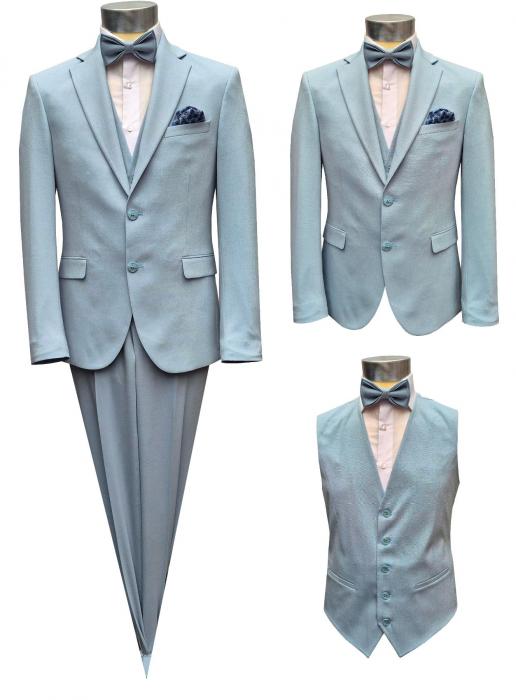 Elegante Herren Anzug mit Weste und Fliege