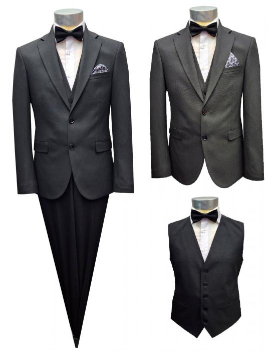 Elegante Herren Anzug mit Weste und Fliege