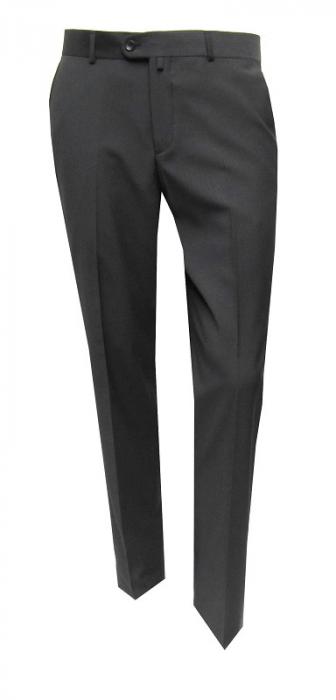 Herren Business Freizeit Hose gestreift Flat Front