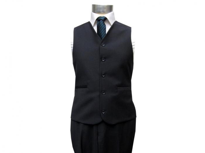 gestreifte Herrenweste Anzugweste Regular