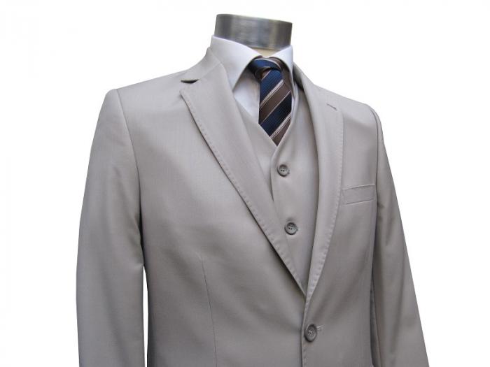 Herren Anzug 3-Teilig Beige