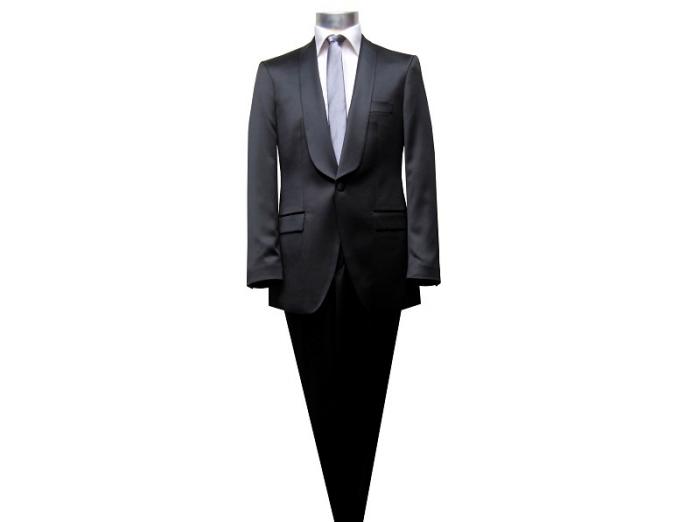 Smoking Anzug Slim-fit Hochzeitsanzug Schwarz