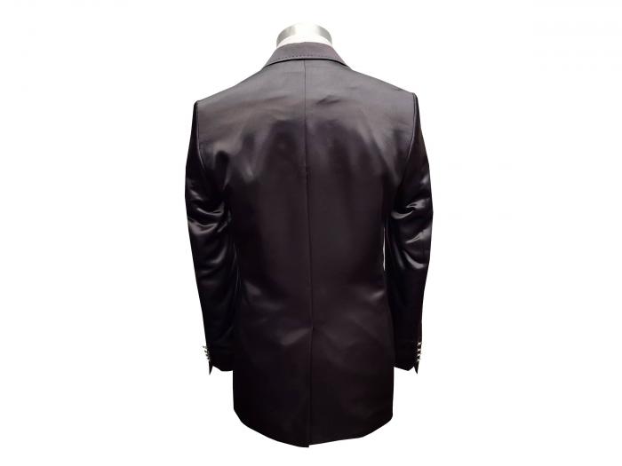 Glanz Hochzeitsanzug Herren Schwarz