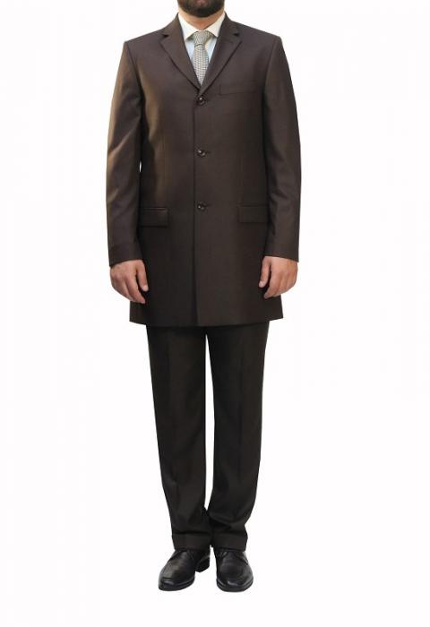 Longsakko Gehrock Herren Anzug Braun