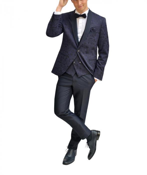 Festanzug Schalkragen Abendanzug Ausgefallen