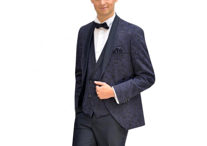 Festanzug Schalkragen Abendanzug Ausgefallen