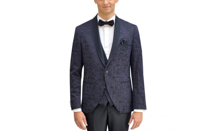 Festanzug Schalkragen Abendanzug Ausgefallen