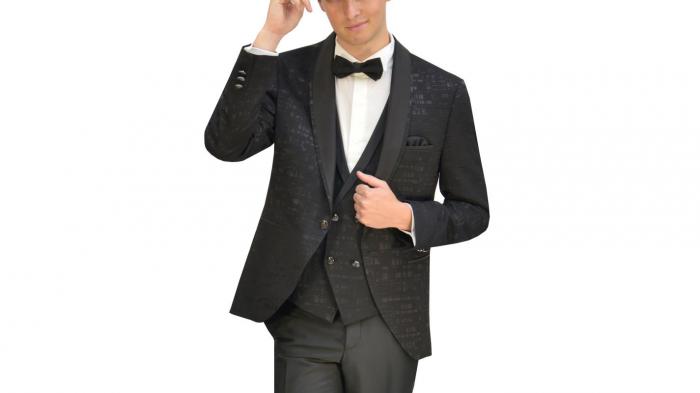 Festanzug Schalkragen Abendanzug Ausgefallen