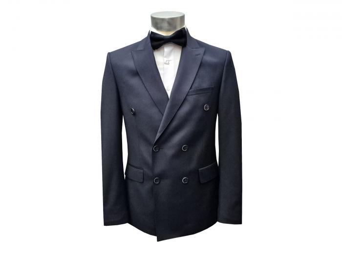 Zweireiher Anzug Herren Slim mit Fliege 3 Farben