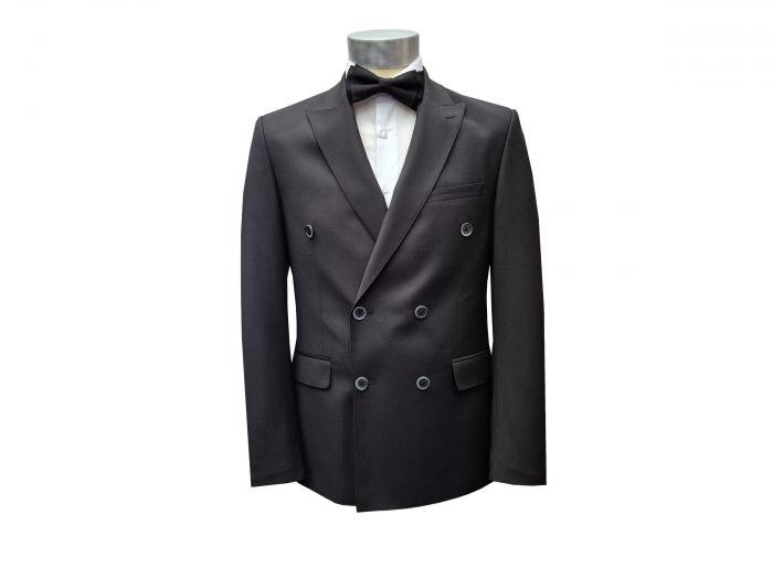 Zweireiher Anzug Herren Slim mit Fliege 3 Farben