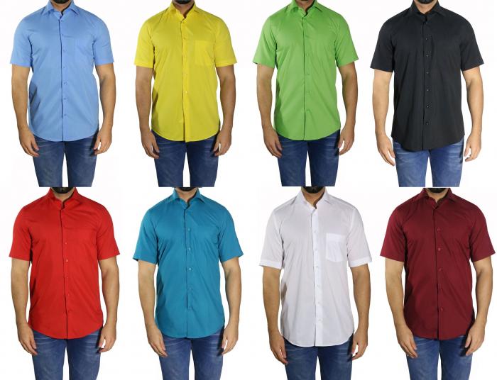 Herren Kurzarm Hemd Regular Fit