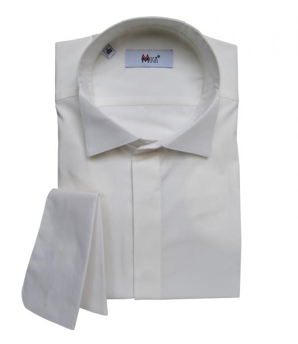 Smokinghemd Kläppchenkragen Herren Hemd