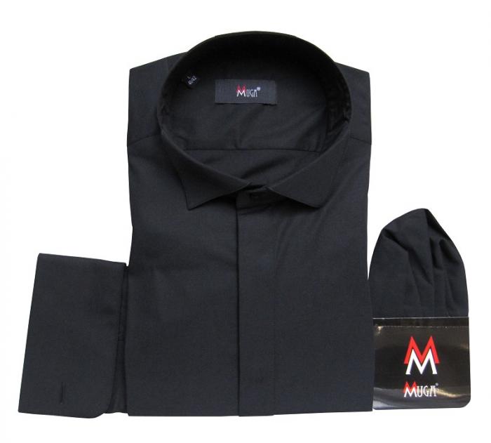 Smokinghemd Kläppchenkragen Herren Hemd