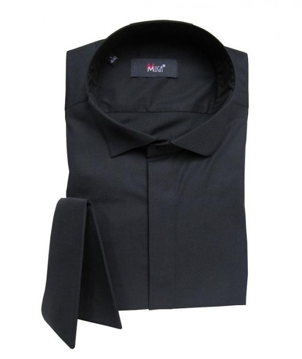 Smokinghemd Kläppchenkragen Herren Hemd