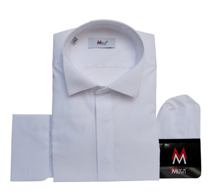 Smokinghemd Kläppchenkragen Herren Hemd