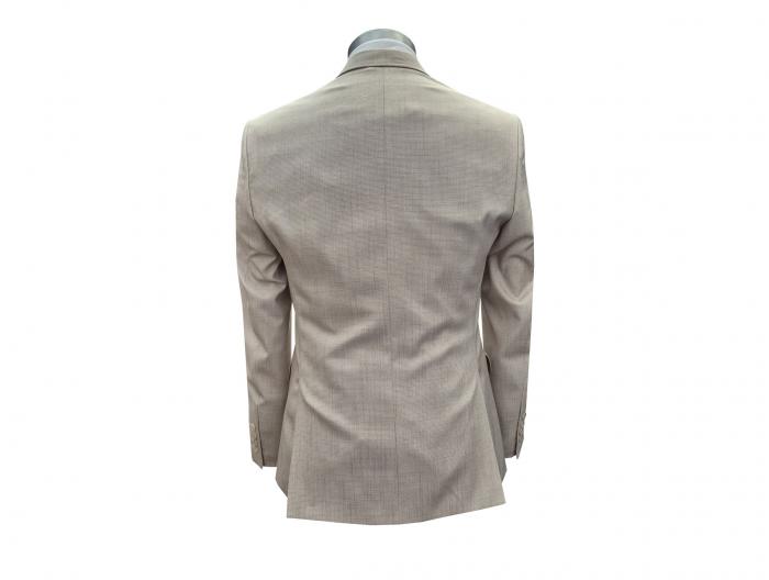 Herren Anzug Strukturiert Slim mit Weste und Fliege