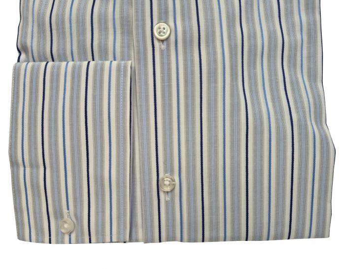 Streifen Herren Hemd Slim-fit Lang Arm