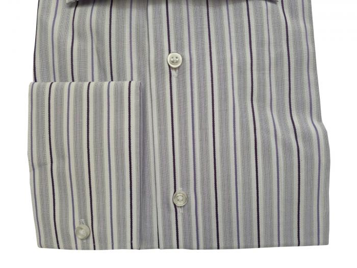 Streifen Herren Hemd Slim-fit Lang Arm