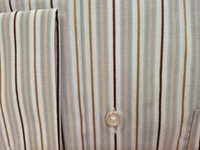 Streifen Herren Hemd Regular Lang Arm