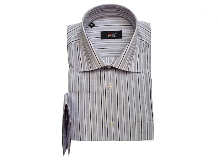 Streifen Herren Hemd Regular Lang Arm