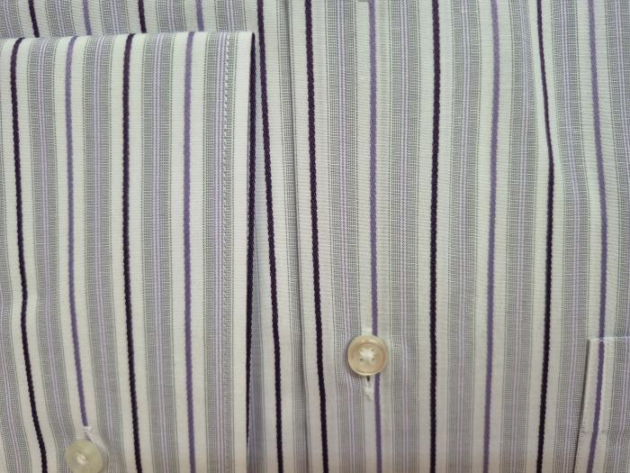 Streifen Herren Hemd Regular Lang Arm