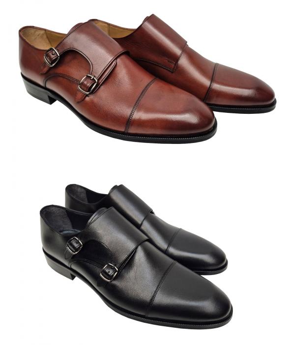 Doppel-Monk Herren Schuhe Doppelschnalle