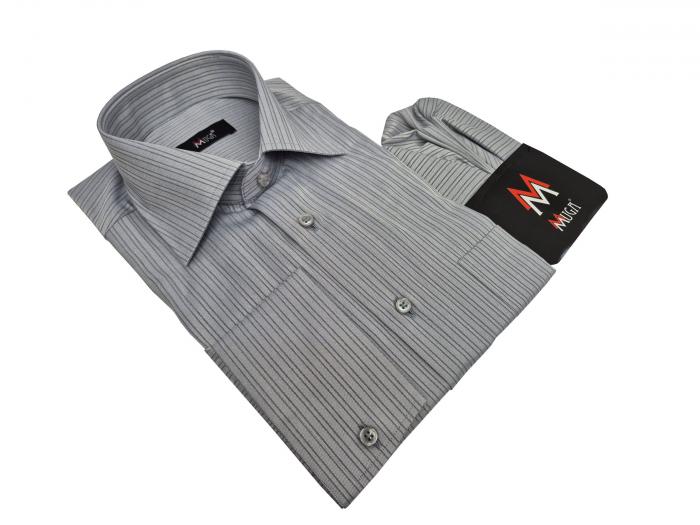 Strukturstreifen Herren Hemd Langarm