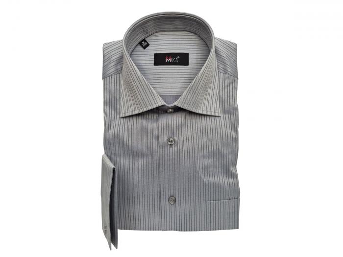 Strukturstreifen Herren Hemd Langarm