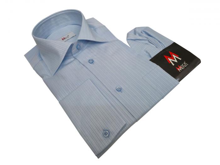 Strukturstreifen Herren Hemd Langarm