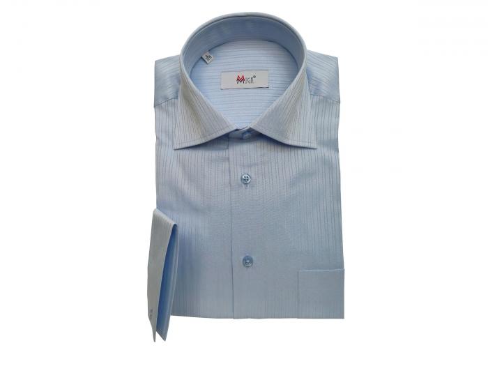 Strukturstreifen Herren Hemd Langarm