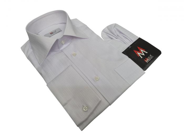 Strukturstreifen Herren Hemd Langarm