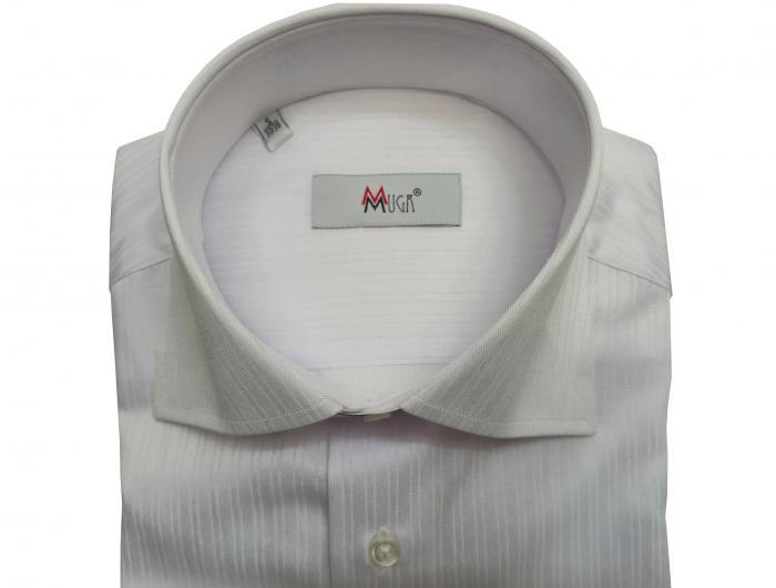 Strukturstreifen Herren Hemd Langarm