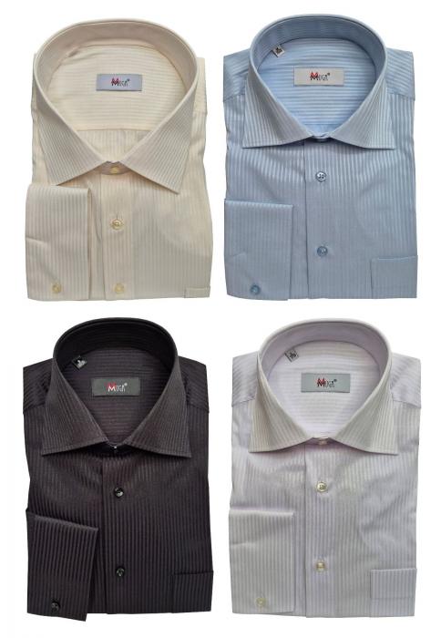 Schattenstreifen Herren Hemd Langarm Regular