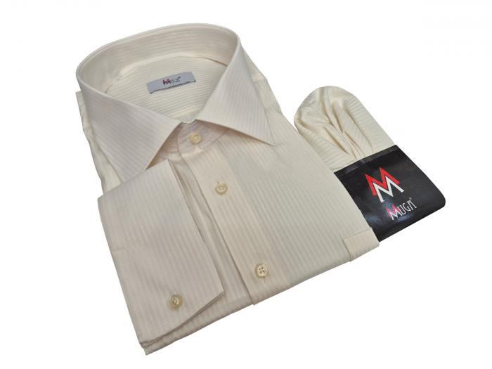 Schattenstreifen Herren Hemd Langarm Regular