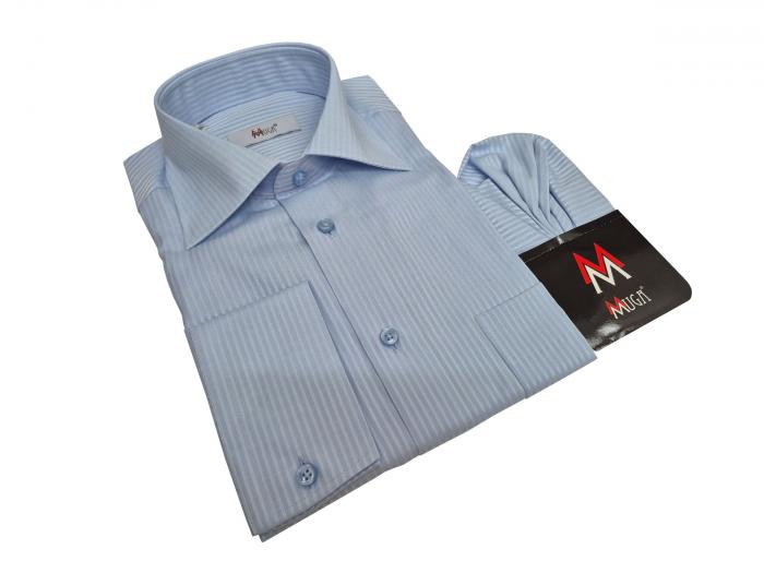 Schattenstreifen Herren Hemd Langarm Regular